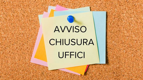 Avviso chiusura uffici